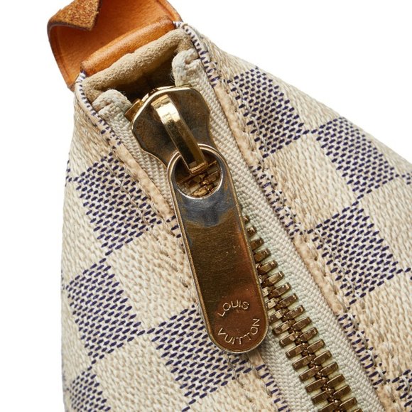 Louis Vuitton Damier Azur Saleya MM Tote Bag Shoulder N51185 White PVC Leathe... - Picture 7 of 11